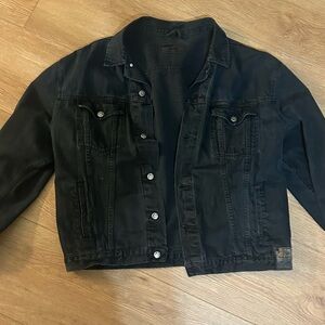 Vintage “Black Bull” Custom Dyed Denim Jacket